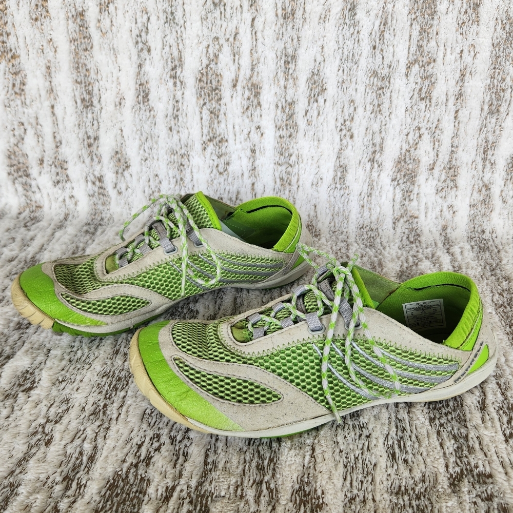 Merrell Barefoot "Pace Glove Ice" Running Shoe Sneaker Green | Women's Size 9 - Picture 2 of 11